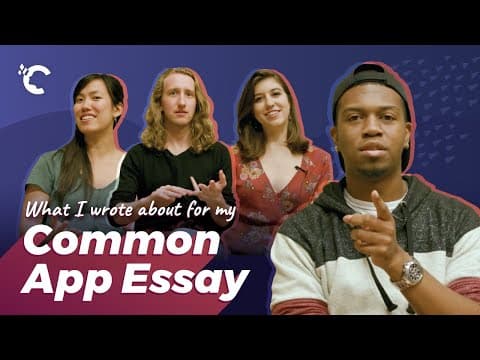 What I wrote about for my Common App Essay