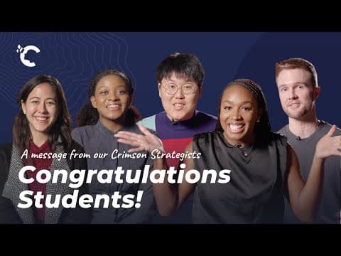 おめでとうございます、生徒の皆さん！Crimson Strategistsより